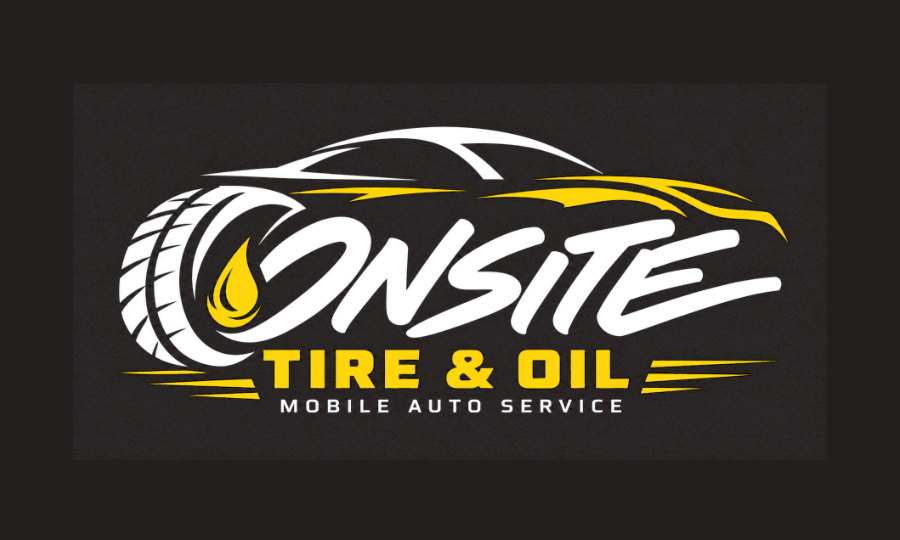 Front of the Onsite Tire and Oil business card