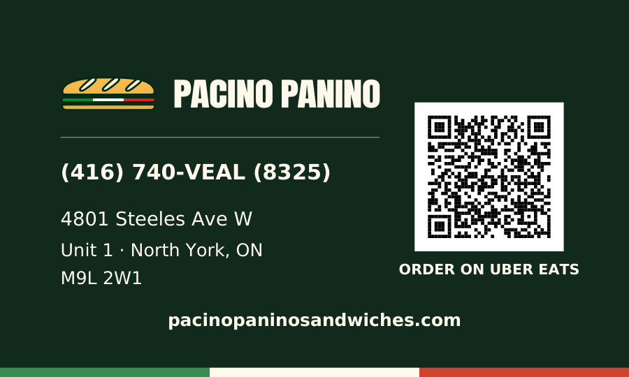 Back of the Pacino Panino business card