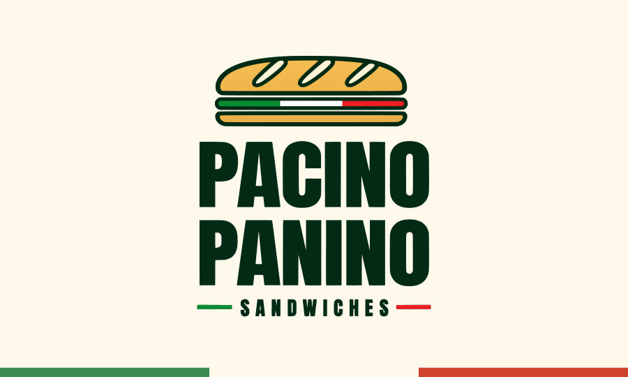 Front of the Pacino Panino business card